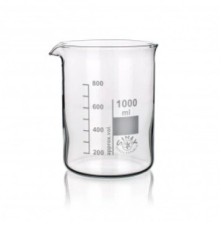Simax Low Form Glass Beaker - 600mL x 10pcs