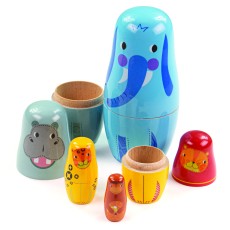 Jungle Animal Nesting Dolls
