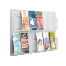 DISPLAY 12 PAMPHLET POCKETS  30W X 2D X 20-1/4H