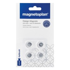 Magnetoplan-Glassboards magnets Innovative Design Magnet -Size 20mm ( pkt of 6)