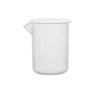 Beaker, Polypropylene, Squat, 50ml (Pack of 10)