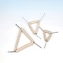 Clay Pipe Triangle - 60mm x 10pcs