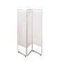 PRIVACY SCREEN - PRESCO KING SIZE 3 PANEL - TWIN ROLLER CASTERS