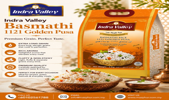 Indra Valley Basmathi 1121 Golden Pusa with Long and Fluffy Grains